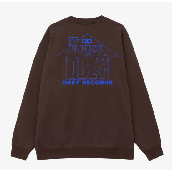 Obey Ανδρικό φούτερ House Of Obey Records Fleece